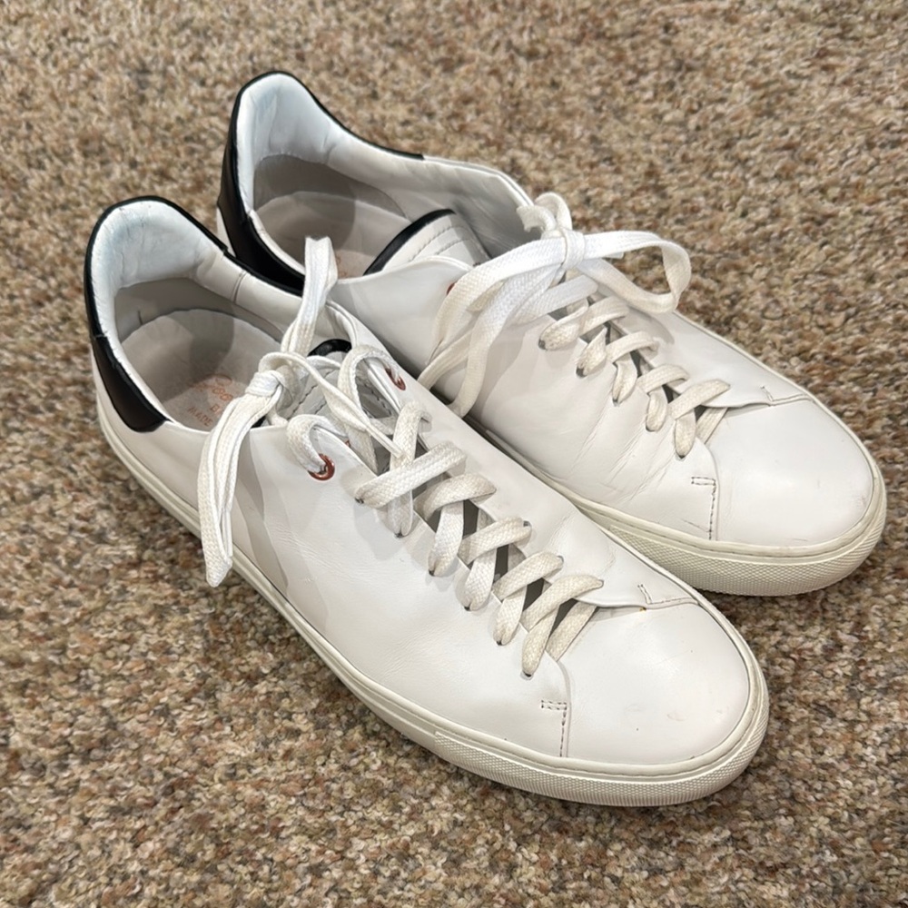 White Leather Men's Sneakers
